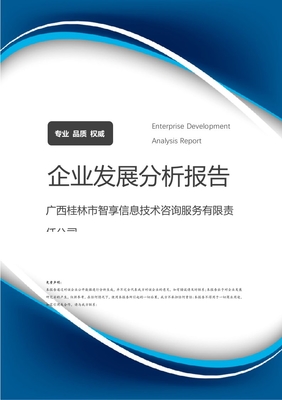 廣西桂林市智享信息技術咨詢服務有限責任公司企業(yè)發(fā)展分析報告